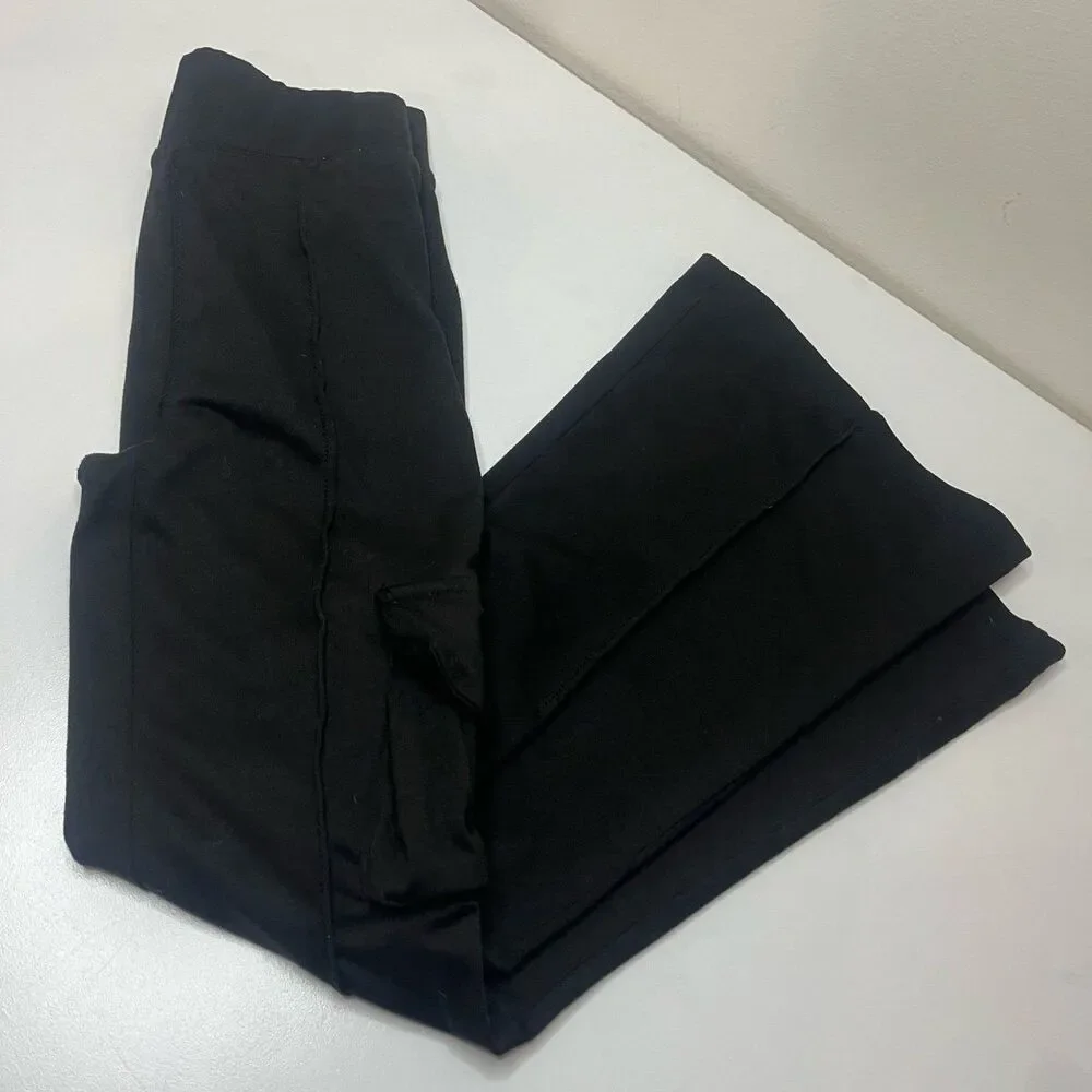 Girls Justice Black Cargo Pants